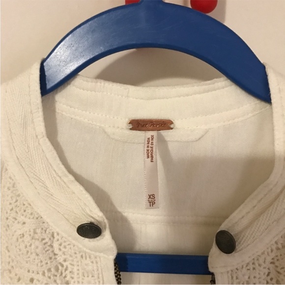 Free people white swing lace jacket size XS - Picture 4 of 5